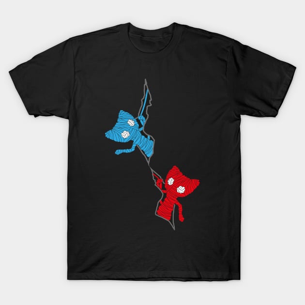 Unravel 2 come out of their hole T-Shirt by Arzeglup